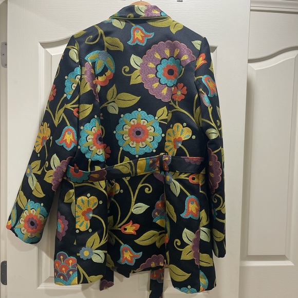 Bright Floral Women's Peacoat - Picture 5 of 5